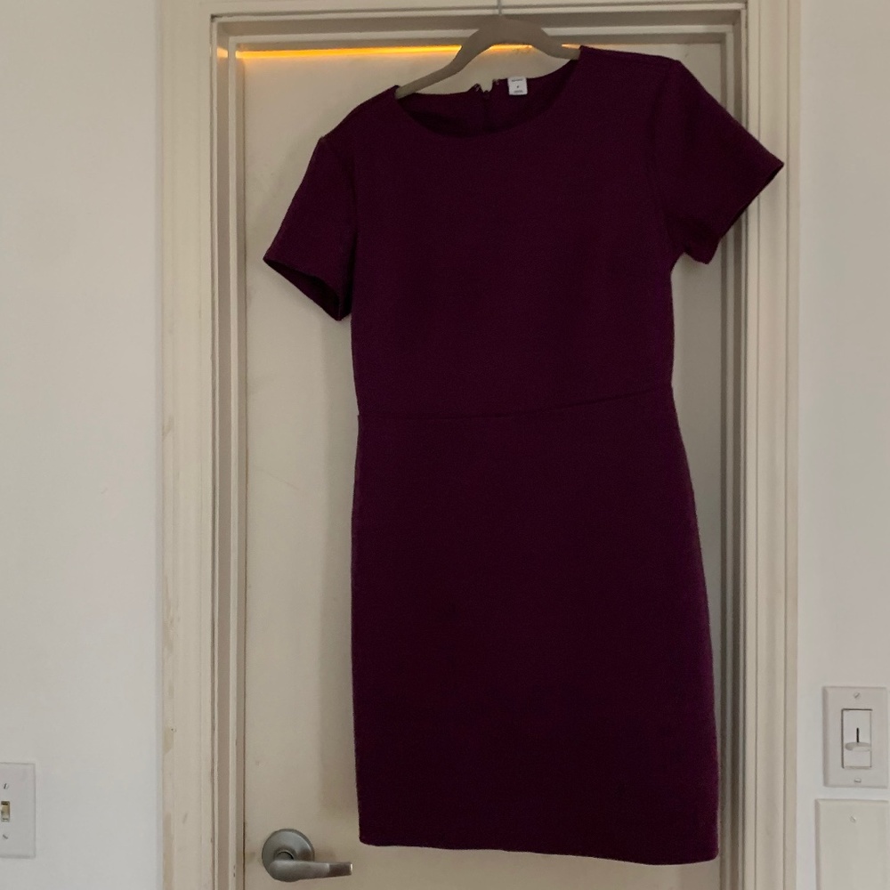 Old Navy Purple Short Sleeve Work Dress